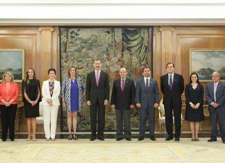 El Rey recibe a la Junta de Gobierno del Colegio de Abogados de Madrid